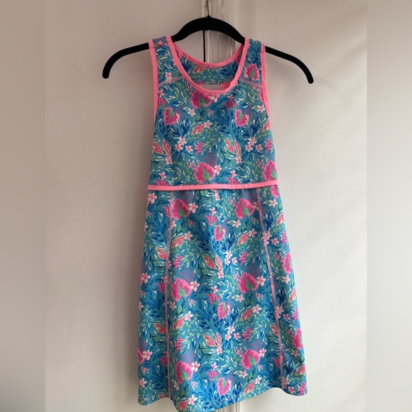 Tommy Bahama Active Floral Resort Dress Girls Size Large 10-12 Athletic Stretch - Picture 1 of 4